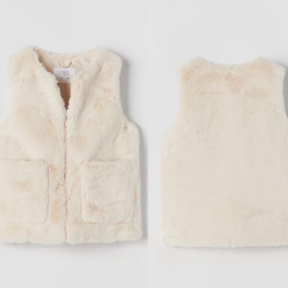 ZARA KIDS FAUX FUR VEST